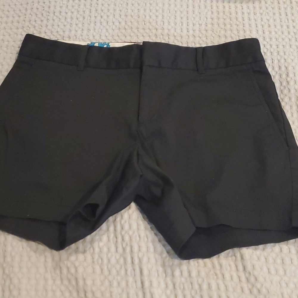 Vintage Black Flat Front Shorts Size 4 (#20)